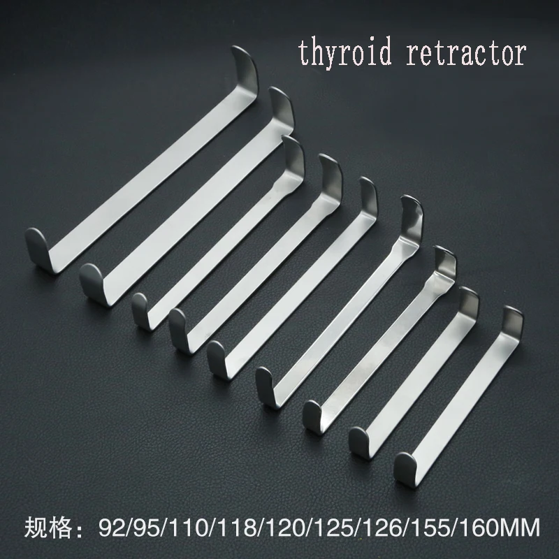 Instrumenty chirurgiczne na haczyki do ciągnięcia tarczycy-dwugłowy haczyki do ciągnięcia tkanki prostopadły-ustny pul ze stali nierdzewnej