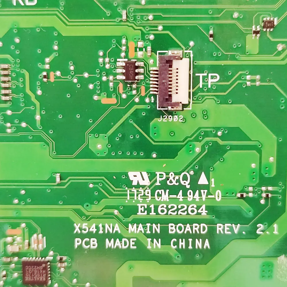Placa base X541NA para ASUS X541NA A541NA F541NA R541NA D541NA X541 X541N placa base para ordenador portátil N3350/N4200 4G/2G-RAM E 162264