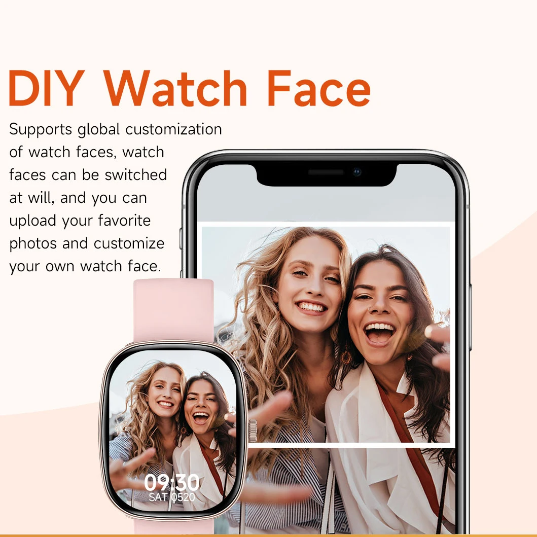 2026 ساعة نسائية عصرية الترا ساعة ذكية 1.83 "HD AMOLED شاشة لمس كاملة دعوة الصحة الرياضة ساعة ذكية للسيدات Xiaomi IOS