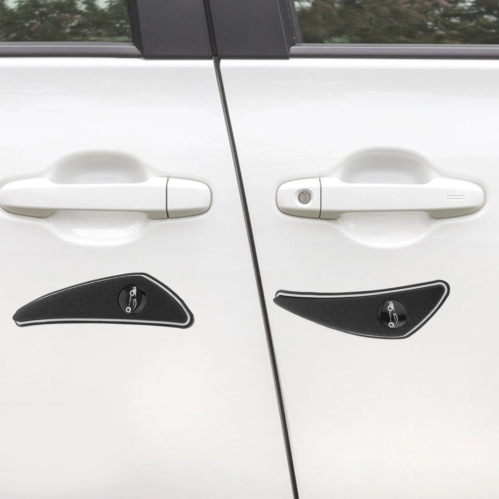 

4Pcs Car Door Edge Guards Luminous Anti Collision Strip Car Door Protector Edge Guard Bumper Protector for Vehicle Automotive