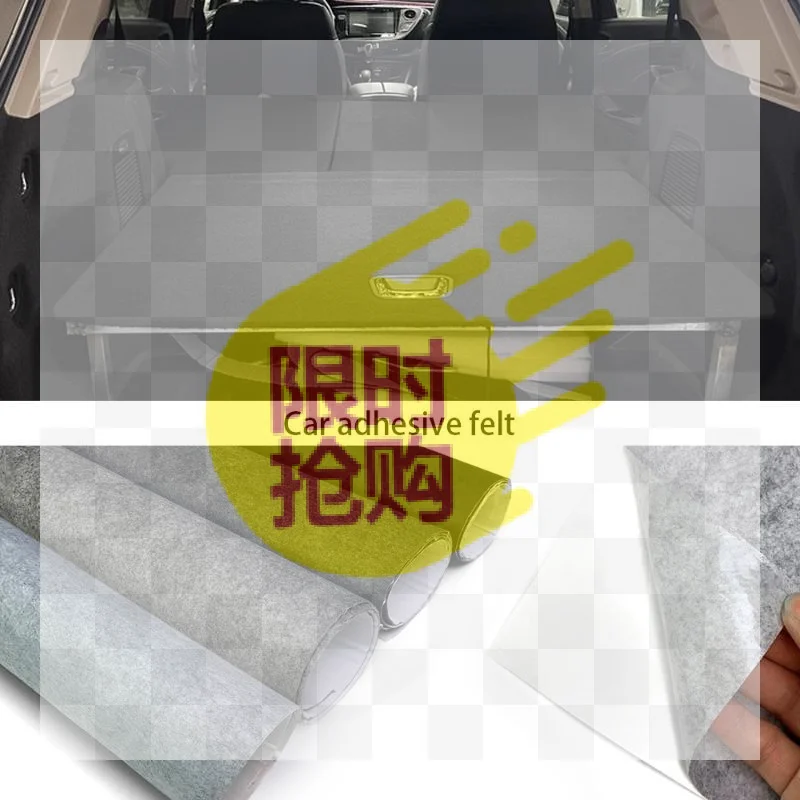 【CMO】Heat-Resistant Self-Adhesive Felt Carpet Liner Non-Woven Fabric For Car And Camper Interior Repair