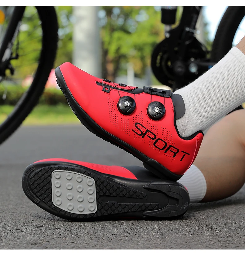 Atmungsaktive Fahrradschuhe für Herren und Damen, MTB-Schuhe, Trail-Mountainbike-Schuhe, Sport-Rennradschuhe, SPD-Pedal-Fahrradschuhe – Detail 33