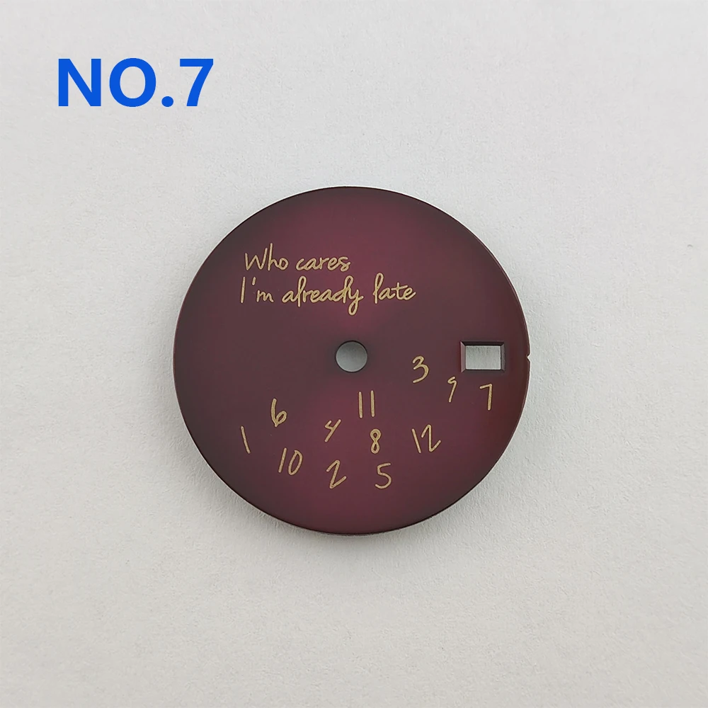 滅菌ダイヤル時計部品、ロゴなし、nh35、nh36ムーブメントに適合、Lifefefee、28.5mm