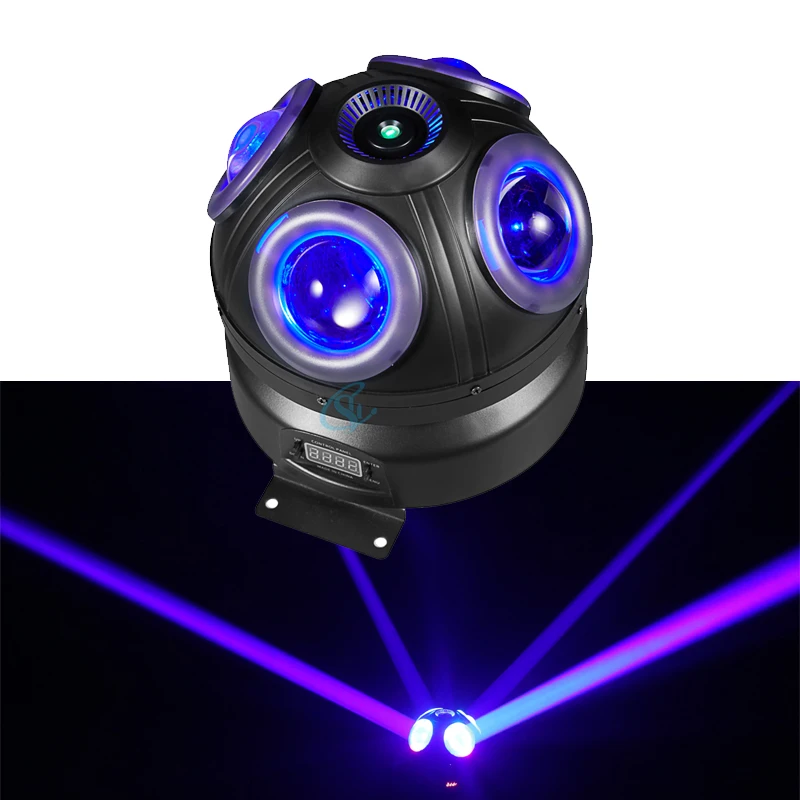 Stage Projection Party 4 Eye LED 60W Beam Moving Head Effect Light by DMX Control with Light Strip for DJ Disco Club