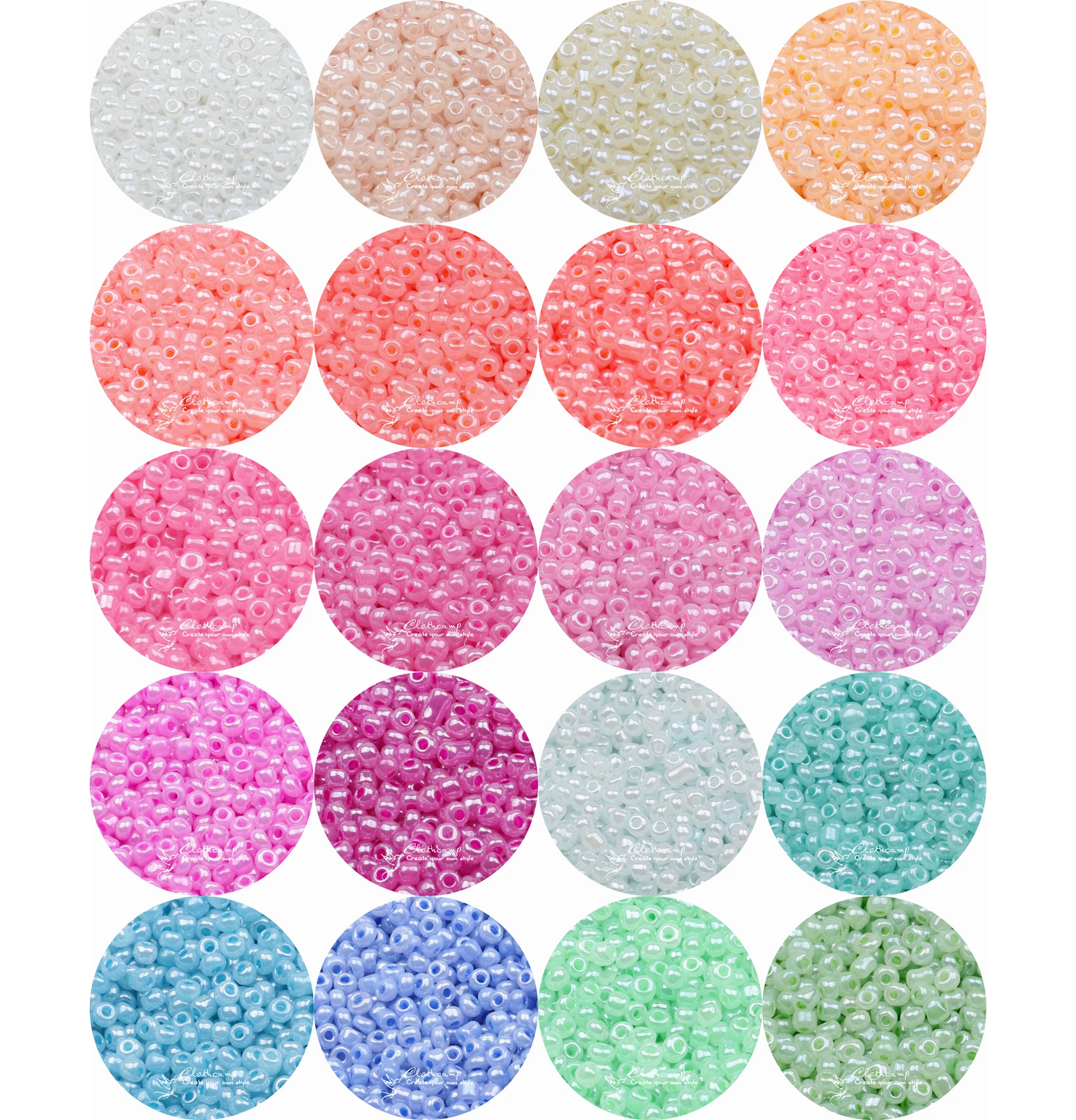 3mm Glass Seed Bead shiny pastel 8/0 Color Opaque Seed  mix Mini Rocailles beads For Jewelry Making DIY 25g/700pcs GSB-A