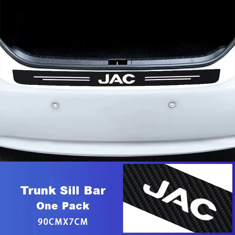 For JAC J3 J4 J7 JS2 JS3 JS4 KR1 REFINE S2 S3 S4 S5 S7 Carbon fiber car door sill Threshold protective stickers auto accessories