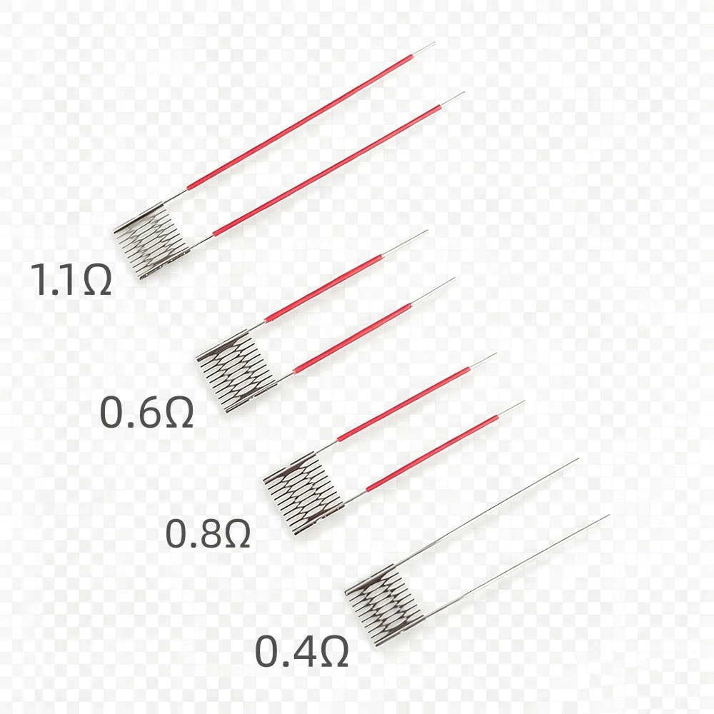 100/50/10pcs 0.4/0.8/0.6/1.0/1.2ohm Wire A1 Resistance Replacement Accessary