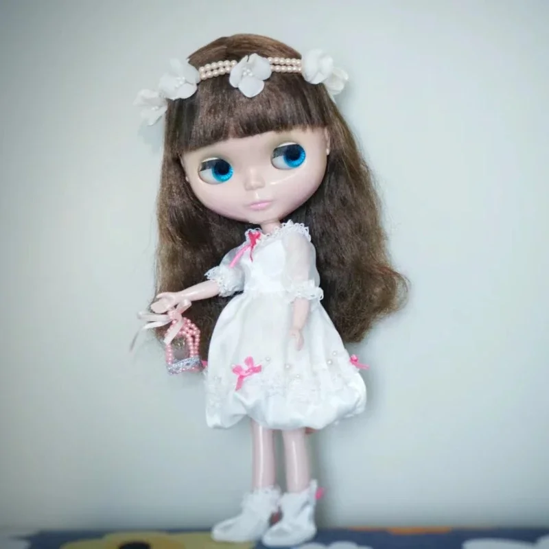 Blyth SBL White Magic Night Brown Hair Year 2005 Neo Vintage Classical Sweet Girl BJD Doll Customized Toy Figure Collection