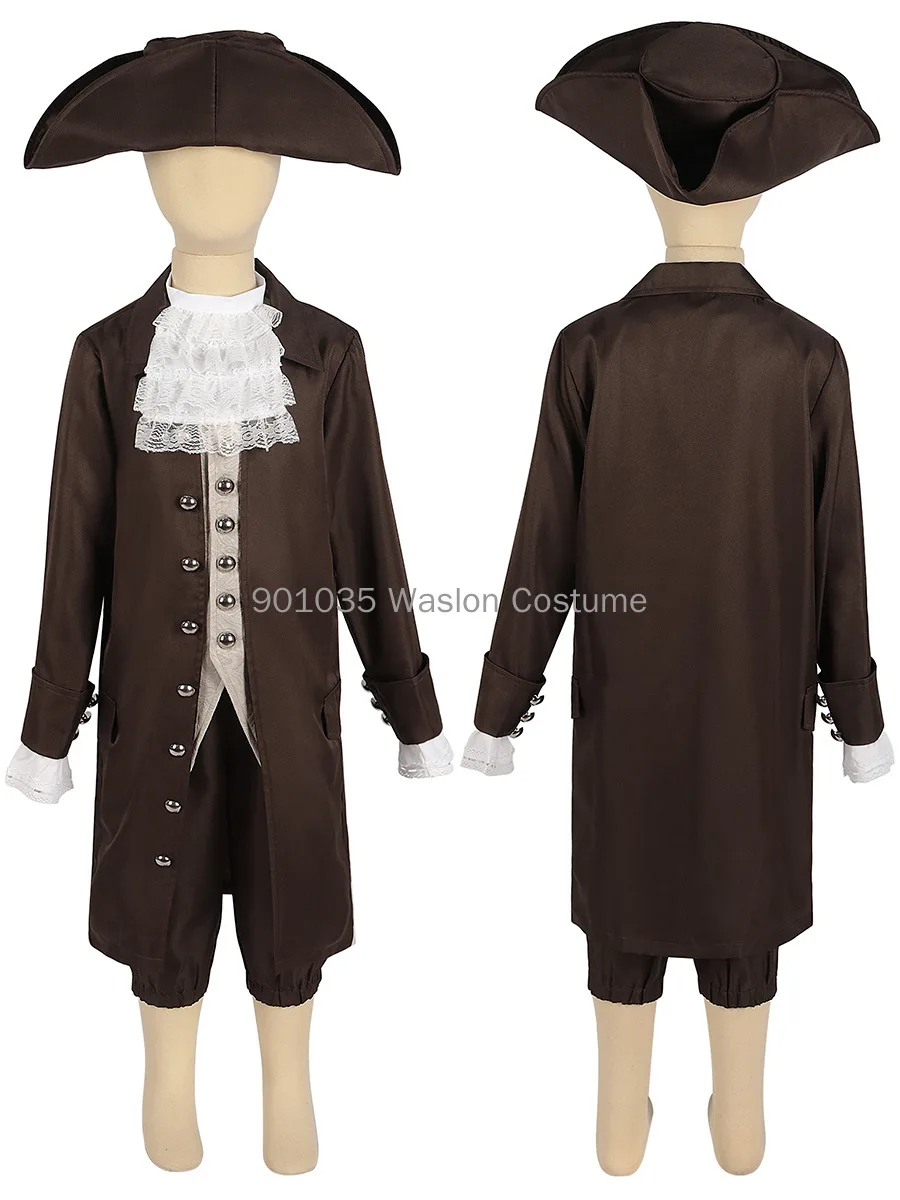 Colonial Costume Boys 18th Century Child Cosplay America Costume Revolution Outfit