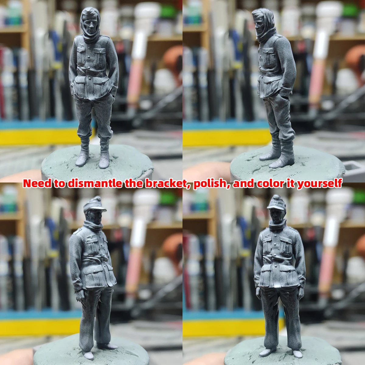 Deutschland Gefangene Armee-Figuren Soldaten-Team Militär-Set Montage-Diorama Miniatur-Maßstab Bausatz 1/72 1/35 1/48 – Detail 2