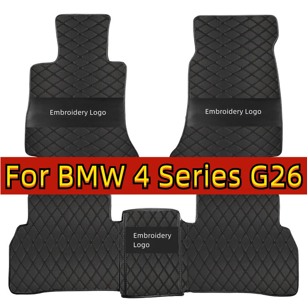 Car Floor Mats For BMW 4 Series G26 Gran Coupe Four Doors 2022 Custom Foot Pads Automobile Carpet Cover Interior Accessories