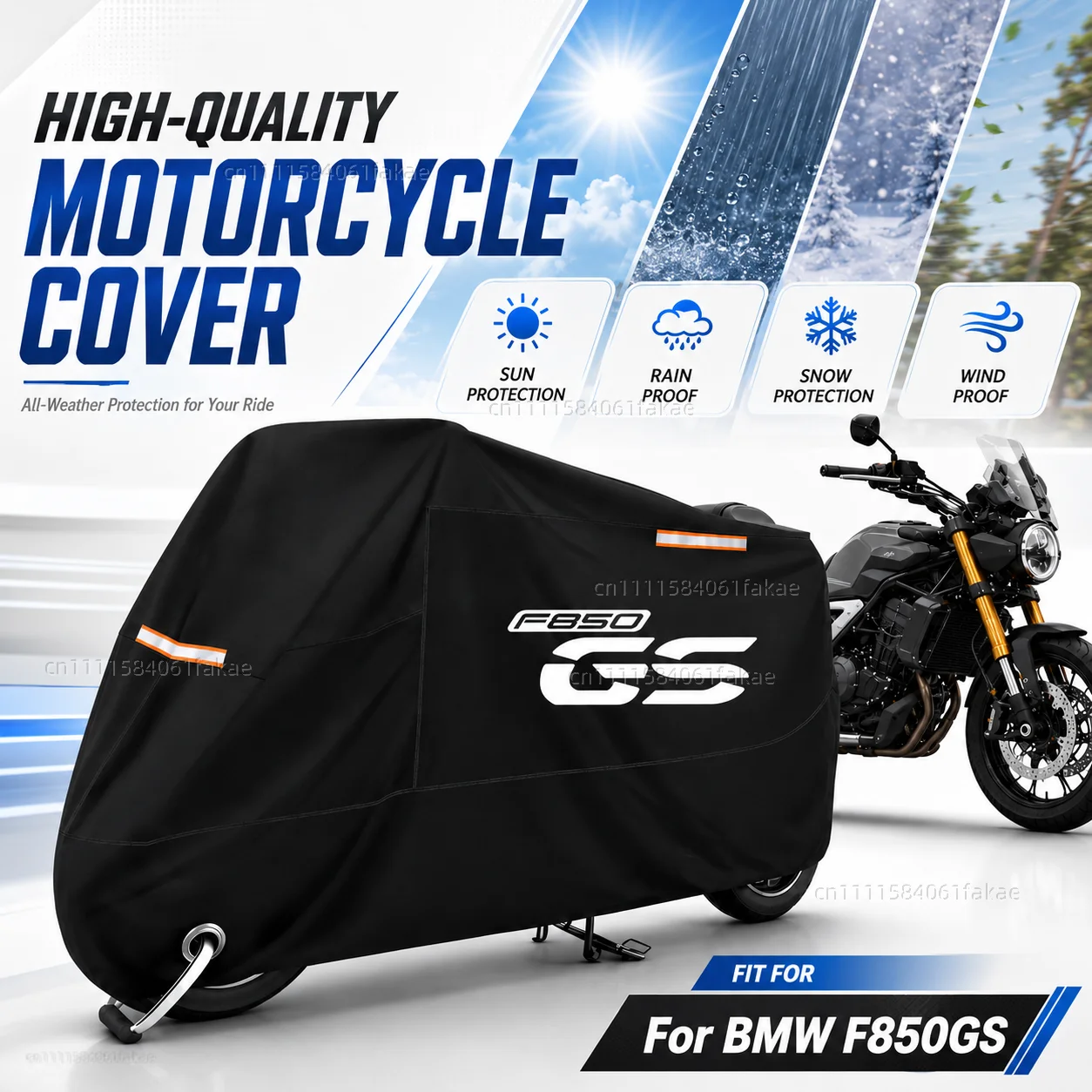 

Motorcycle Cover Waterproof Outdoor All Season Dustproof UV Protective Moto Scooter Rain Cover For BMW F850GS ADVENTURE F850GS