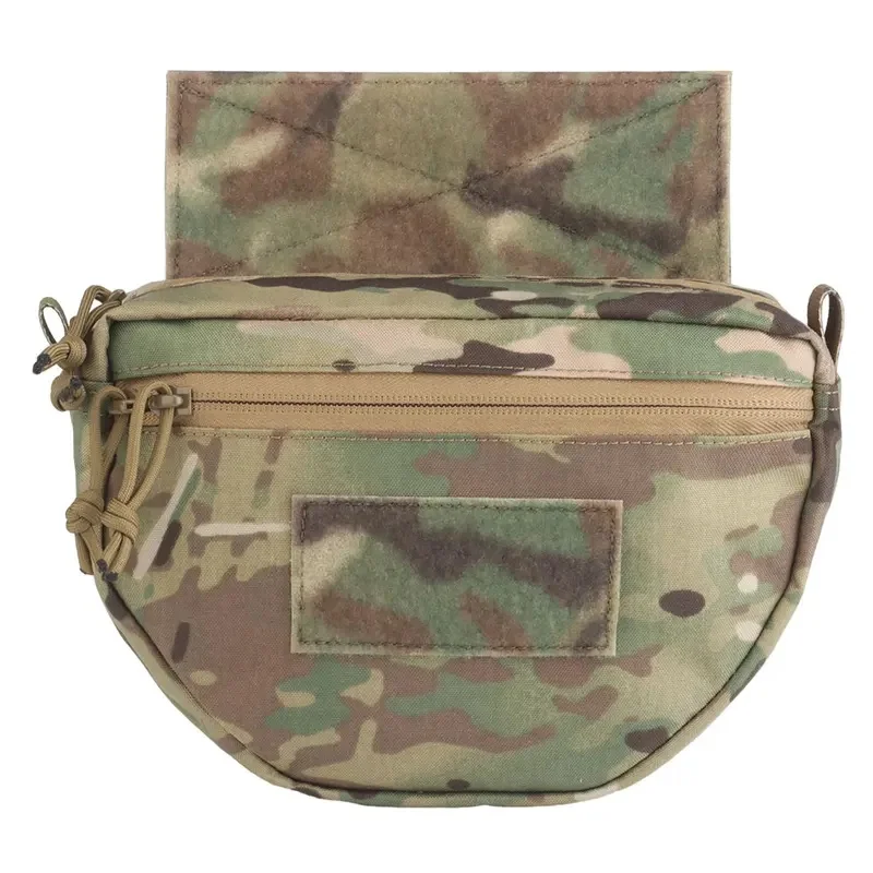 Tactical Hunting Vest Drop Pouches Underbelly Pouch for JPC LBT-6094A V5 Plate Carrier Airsoft Gear Abdominal Storage Bag
