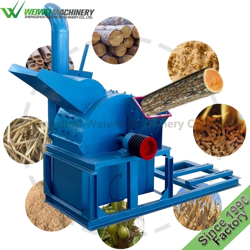 

Weiwei wood sawdust machine basswood crusher grinder for biamass pellet