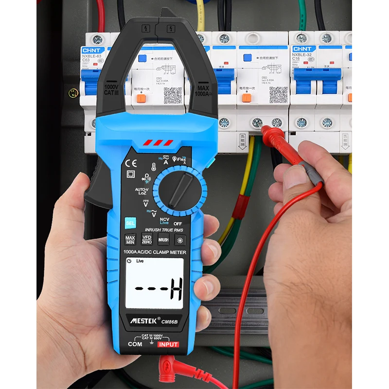 1000A AC DC cyfrowy miernik cęgowy wysokiej precyzji multimetr Pinza Amperimetrica True RMS Temp pojemność NCV Ohm Hz Tester