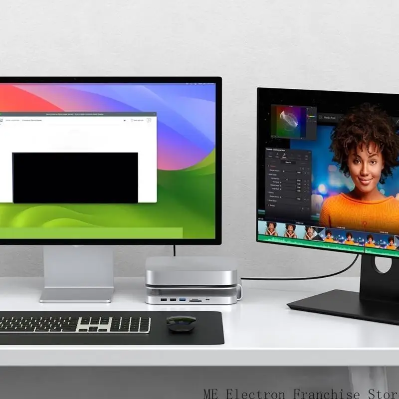 미니 2024 열 소산 팽창베이스 M.2 용 T5EA Double NVME SSD Dock