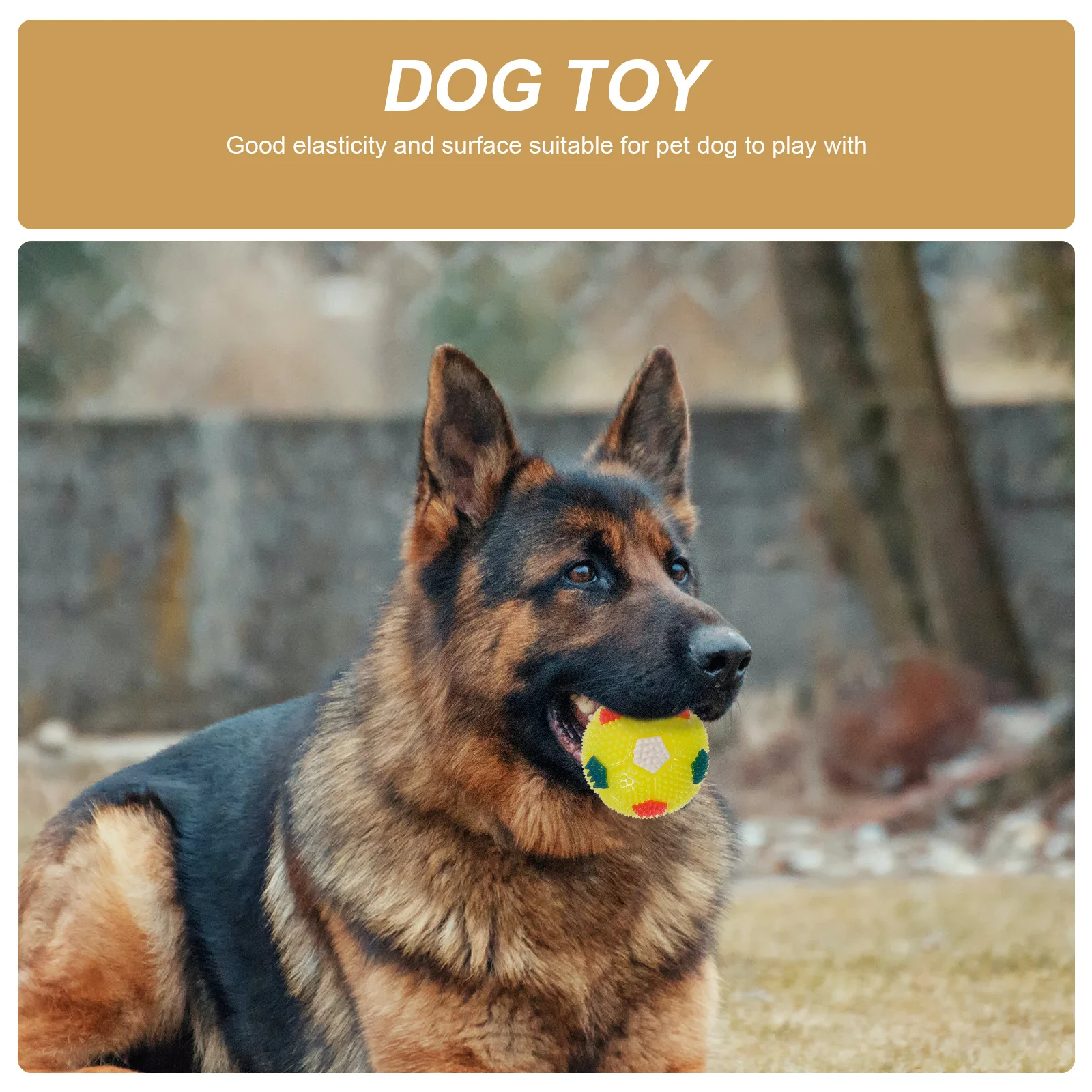 

4Pcs Luminous Massage Ball Squeaky Spiky Bouncy Elastic Glow-in-The-Dark Pet Exercise Ball for Dogs and Adults