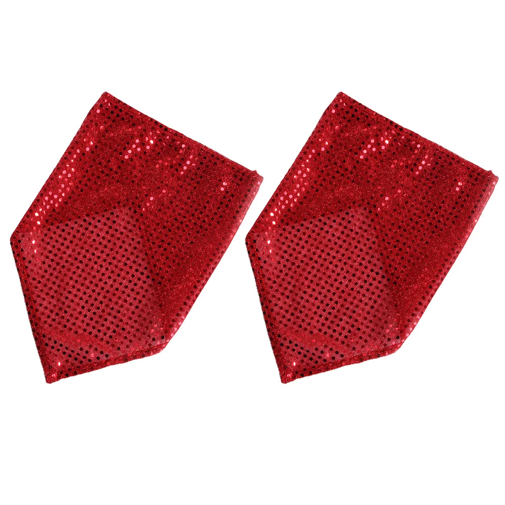 

2 Pcs Dog Neck Cover Puppy Semicircle Bandana Pet Scarves for Seasonal Bandanas Decorate Decoration Scarf Cute