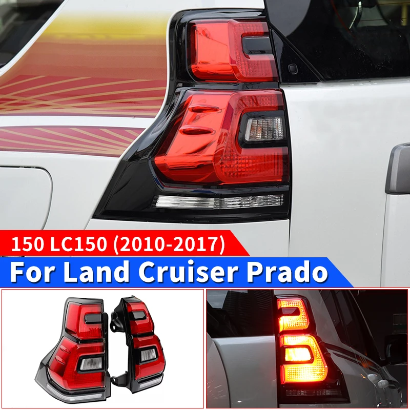 

For Toyota Land Cruiser Prado 150 2010-2017 upgraded 2018-2023 Style Taillight Assembly LC150 Exterior Modification Accessories