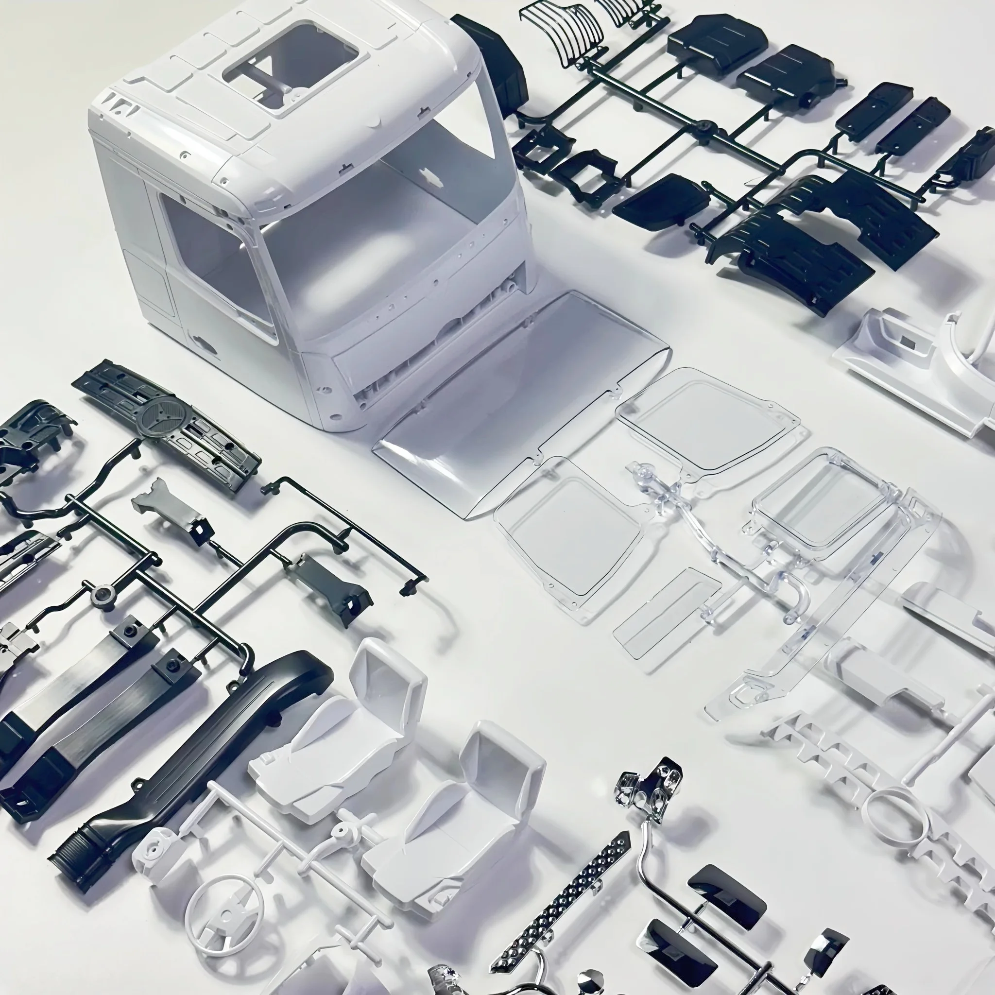 

Гидравлический самосвал на радиоуправлении, корпус кабины, часть для 1/14 Rc Tamiya 6x6 Benz 3363, модель DIY, обновленные игрушки, аксессуары для радиоуправляемых автомобилей