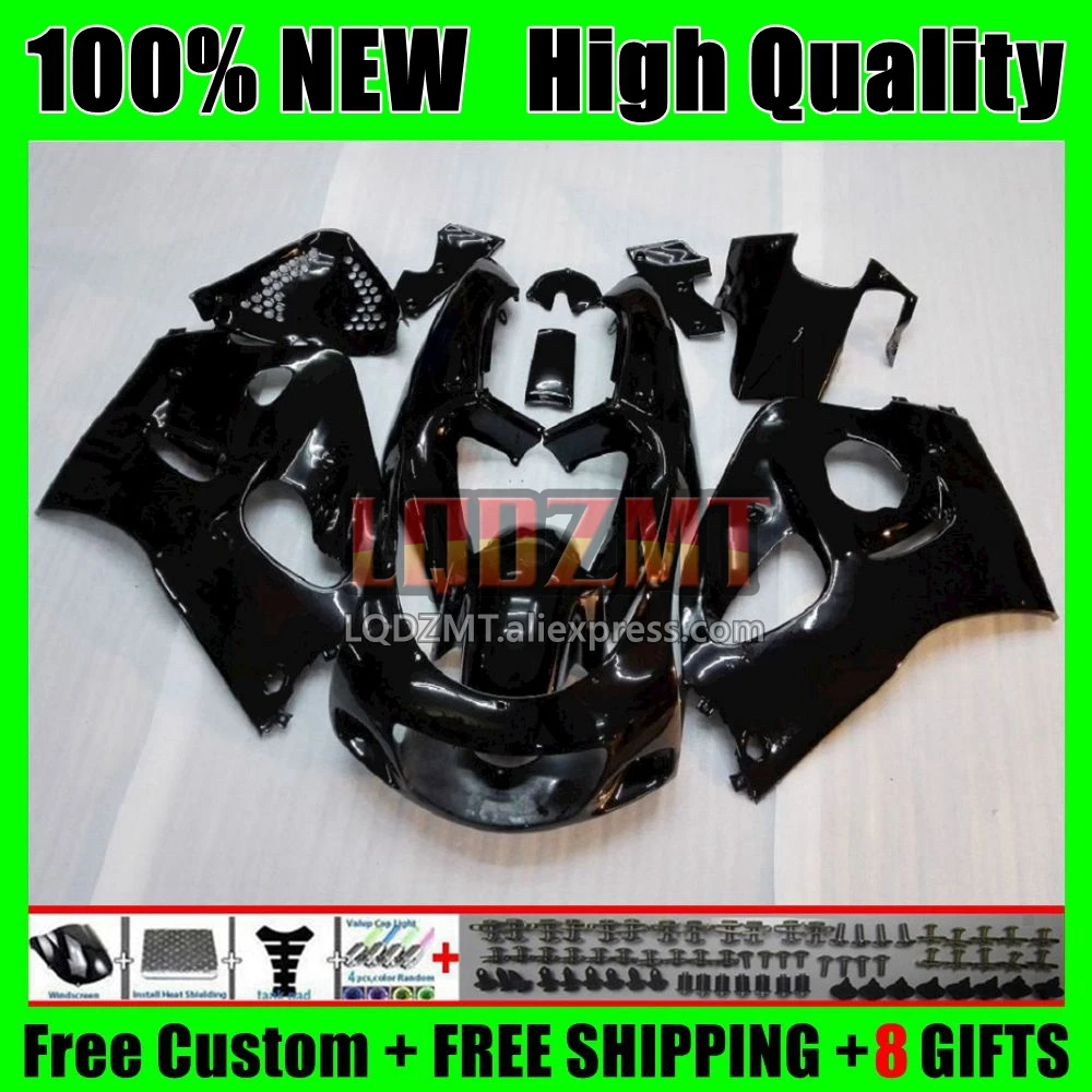 Fairing For SUZUKI SRAD GSXR750 GSXR 600 750 CC 1No.1 GSXR600 Gloss black 1996 1997 1998 1999 2000 GSXR-600 96 97 98 99 00 Kit