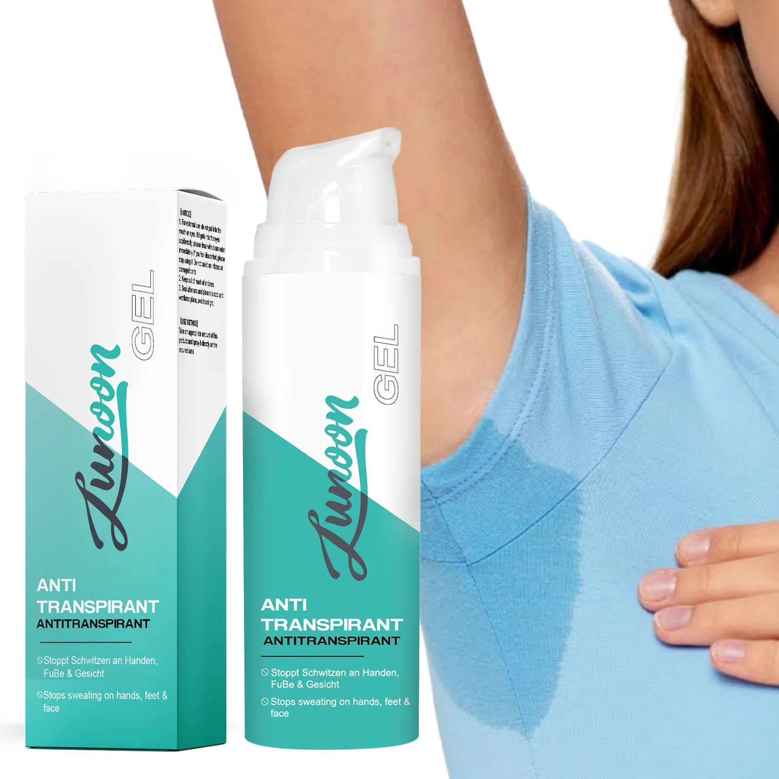 

2/1pcs Body Odor Remover Antiperspirant Gel Deodorant Underarm Removal Long Lasting Quick Drying Odor Prevention Gentle Safe 50g