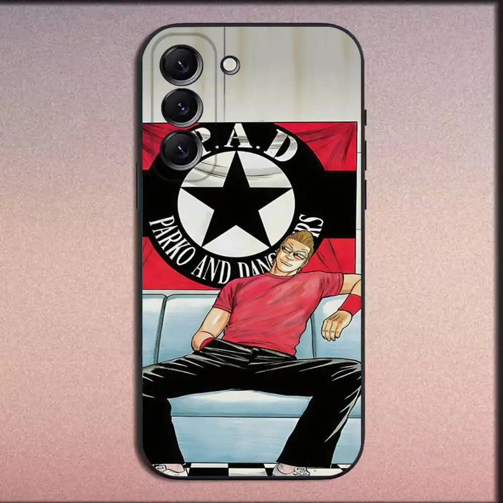 حافظة هاتف W-Worst Crows Zero Comics لهاتف سامسونج جالاكسي A20، A21s، A22، A31، A32، A52، A53، A72، 73، A80 غطاء أسود ناعم