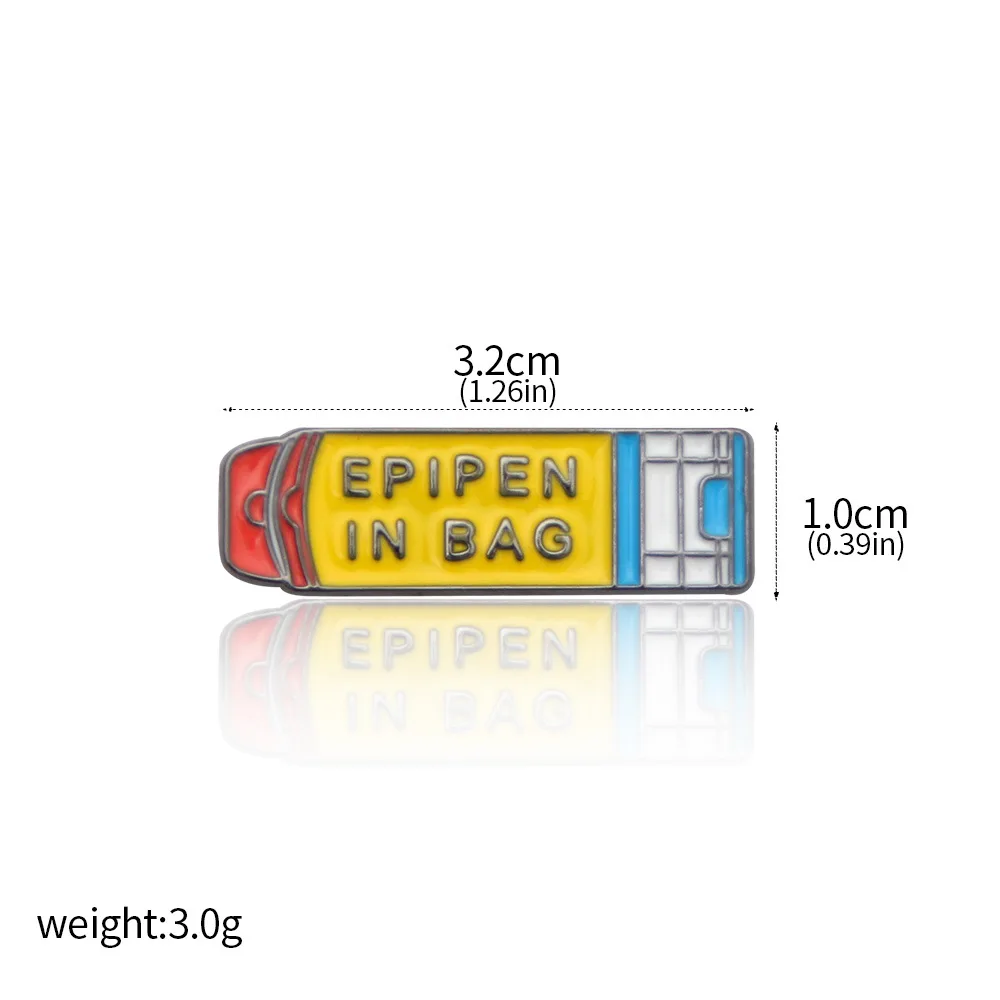 حقن الأنسولين المستنشق في حقيبة بروش الديكور المريض دبوس شارة الرجال والنساء التلبيب دبوس طبيب ممرضة هدية صغيرة #6