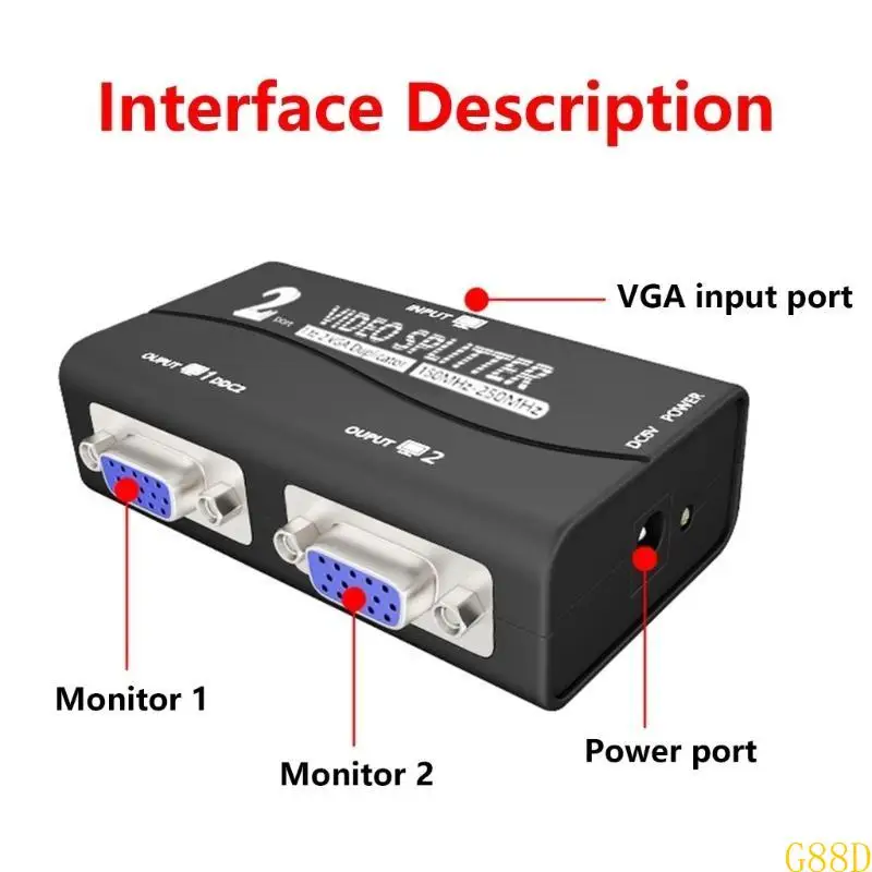 

G88D 2PORT VGA Distibutor VGA SPLITTE
