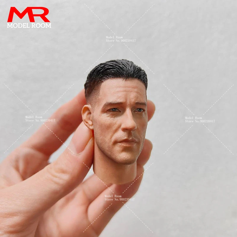 1/6 Scale WWII USA Ranger Machine Gunner Lebin Head Sculpt Male Head Carving Model Fit 12‘’ Soldier Action Figure Body