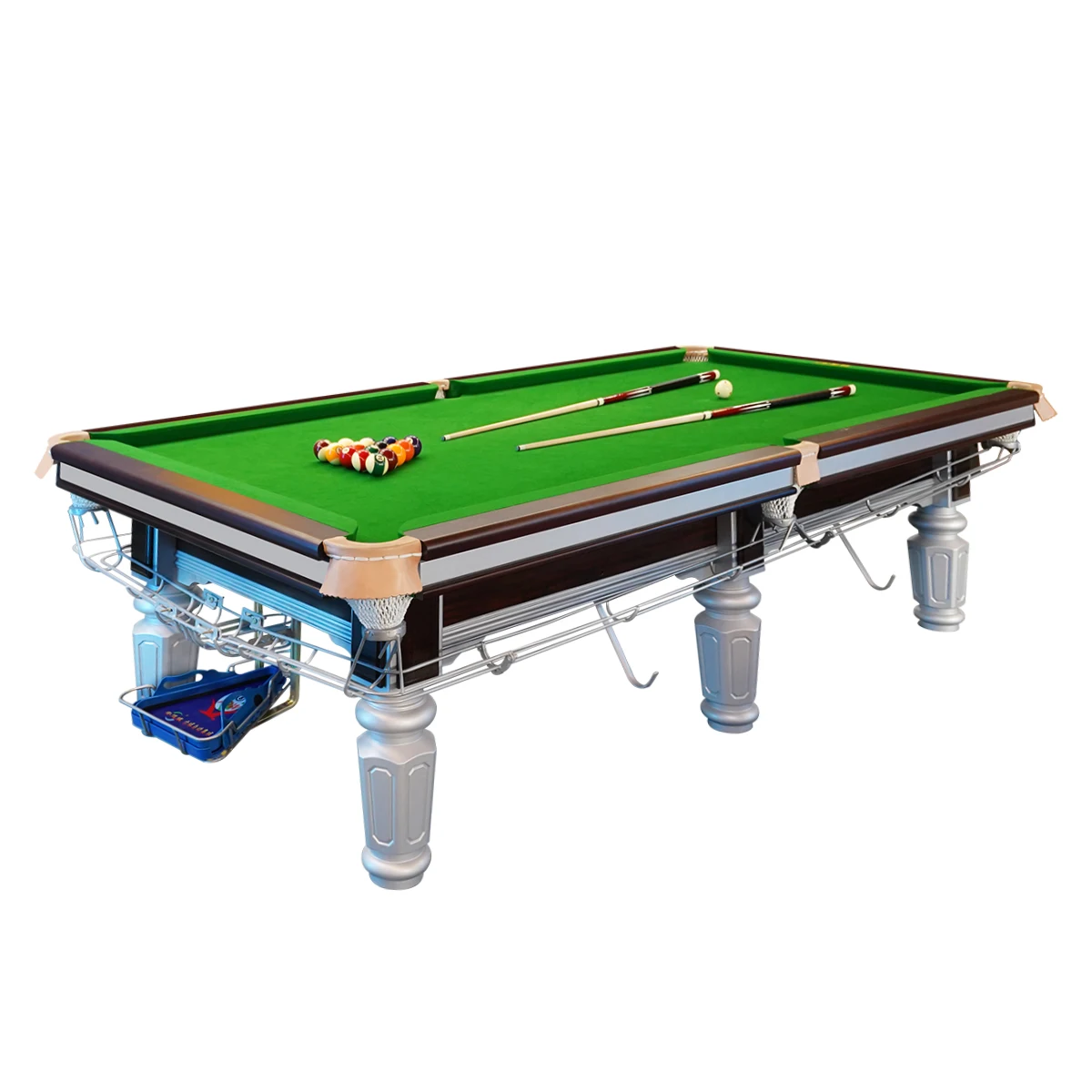 

9FT Chinese Style Luxury Pool Table 45mm High Quality Slate Snooker with Tapered Legs for Home or Coin Operated Usepromote sales
