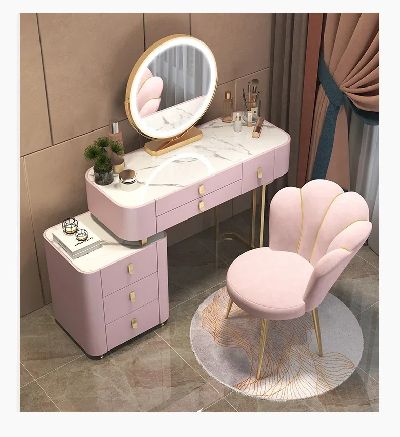 

Pink Petal Chair Girls Bedroom Study Nail Salon Clothing Store Balcony Living Room Princess Chair with Backrest