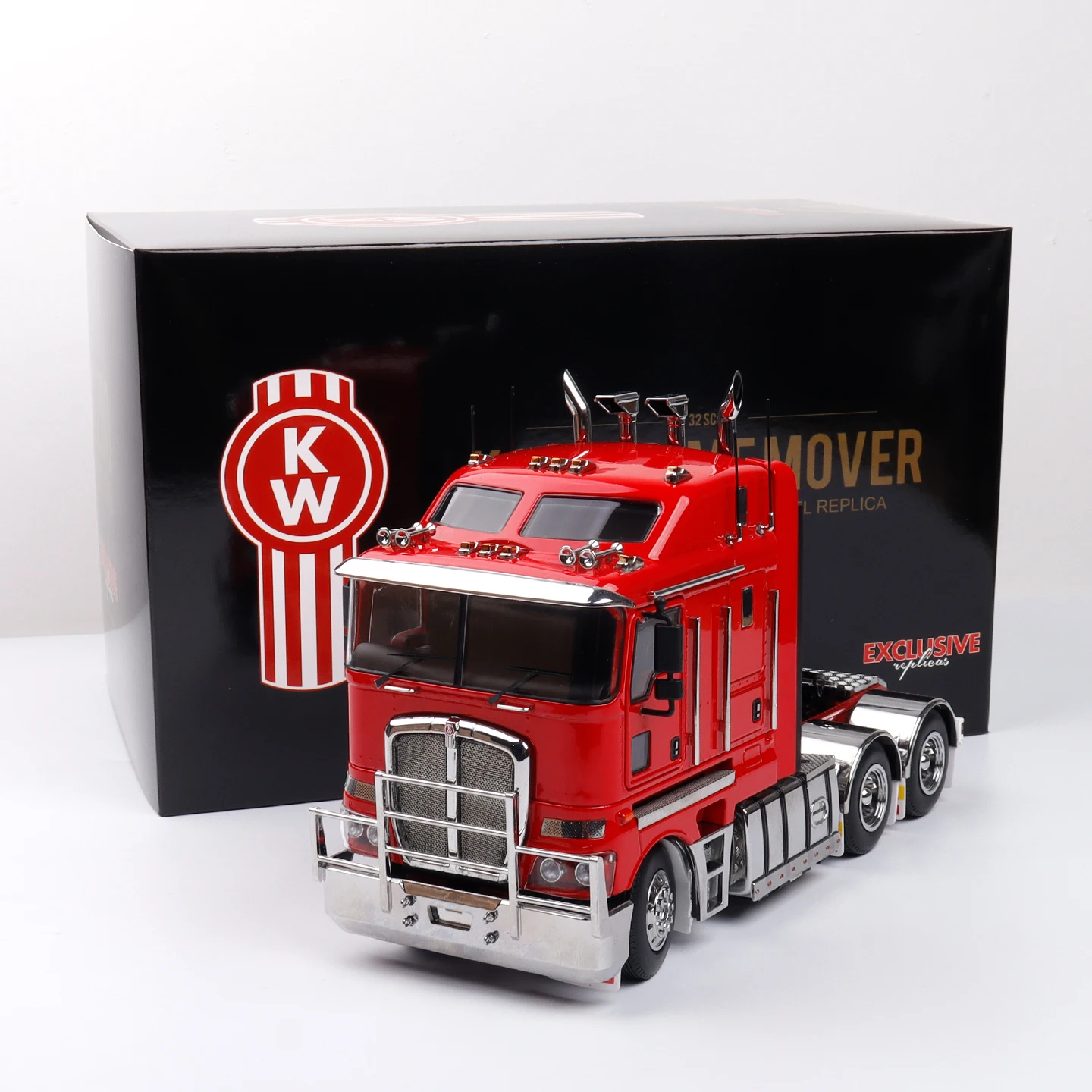 New Brand 1/32 Kenworth K200 Australian Heavy Duty Truck Tractor Alloy Trailer Car Model Simulation Static Display Car Boy Gift