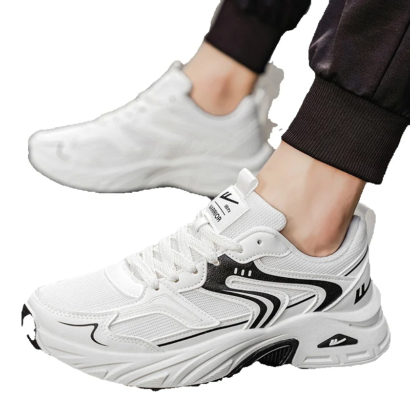 Pull-back Shoes For Men, 2026 New Spring-summer Breathable Mesh Sneakers, Men's Retro Thick-soled Dad Shoes_vogvips.com