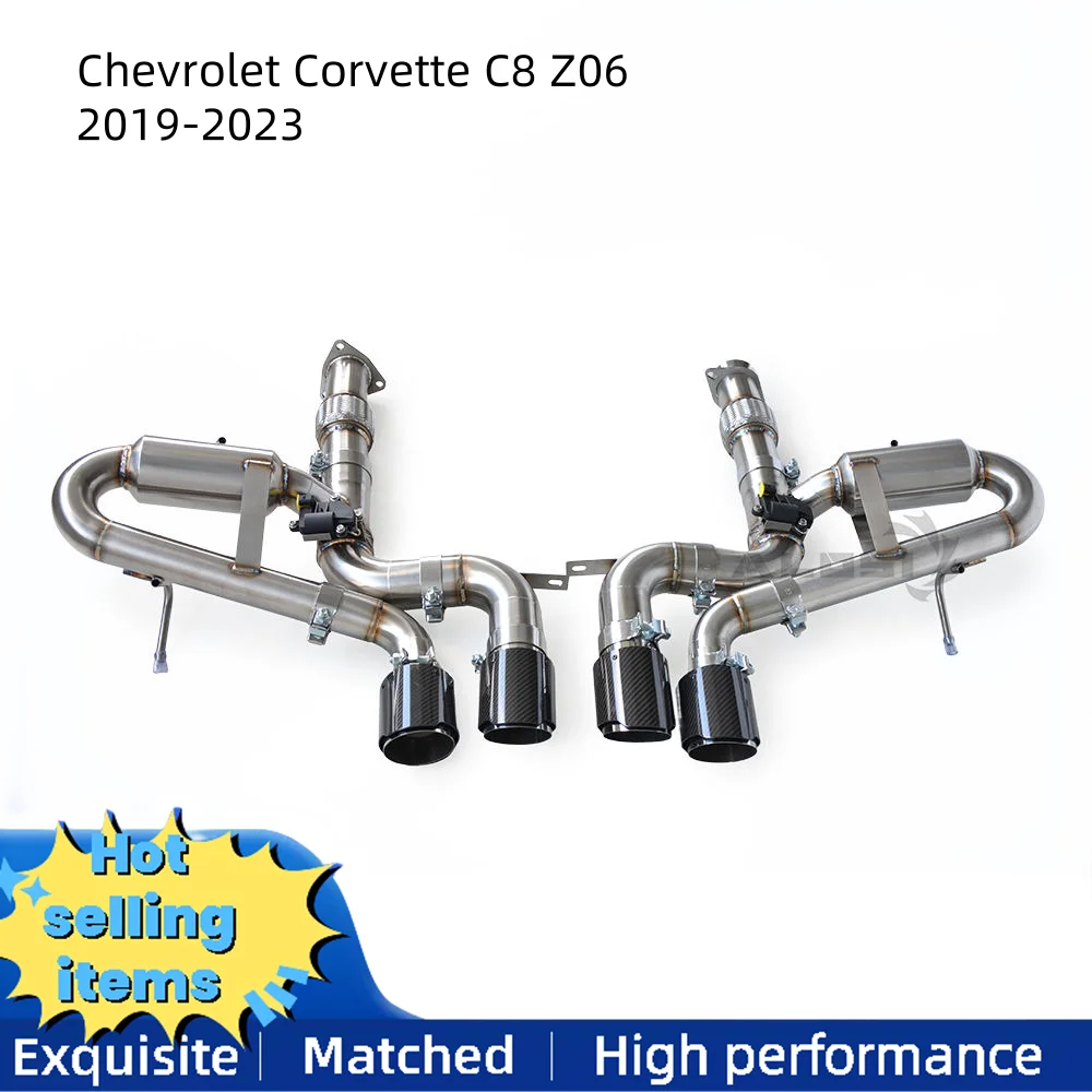 

Высокопроизводительная выхлопная труба Cat-back для Chevrolet Corvette C8 Z06 2019-2023, глушитель выхлопной системы клапана с контроллером