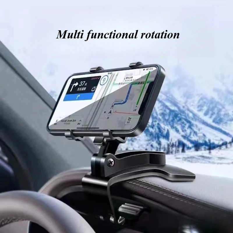 حامل هاتف السيارة العالمي حامل لوحة القيادة سيارة قاعدة تركيب مزودة بمشبك GPS عرض قوس سيارة الهاتف المحمول دعم آيفون سامسونج Xiaomi