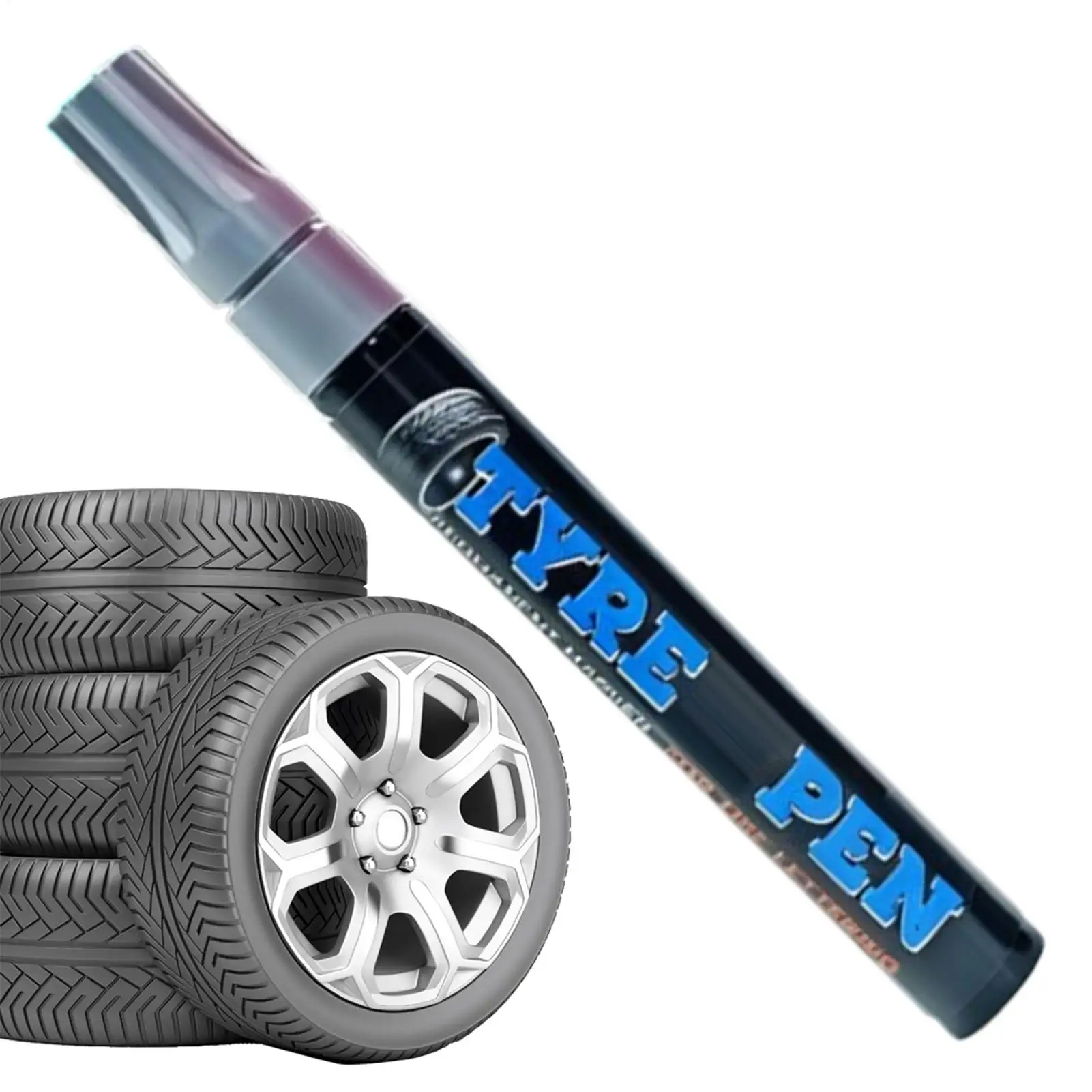 Tire Lettering Paint Pen Permanent Weatherproof Erasable Tyre Drawing Marker Car Wheels Lettering Paint Pen For Vehicle