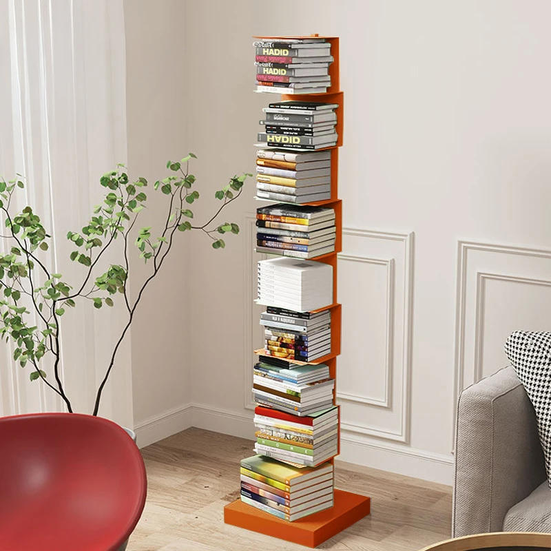 

Invisible bookshelf Floor shelf Wrought iron metal vertical Internet celebrity creative home bookcase