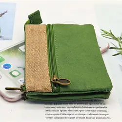Women's Short Wallet Cotton Coin Purse Female Cloth Mini Money Pouch Card Bag Ladies Little Handbag for Women Girls