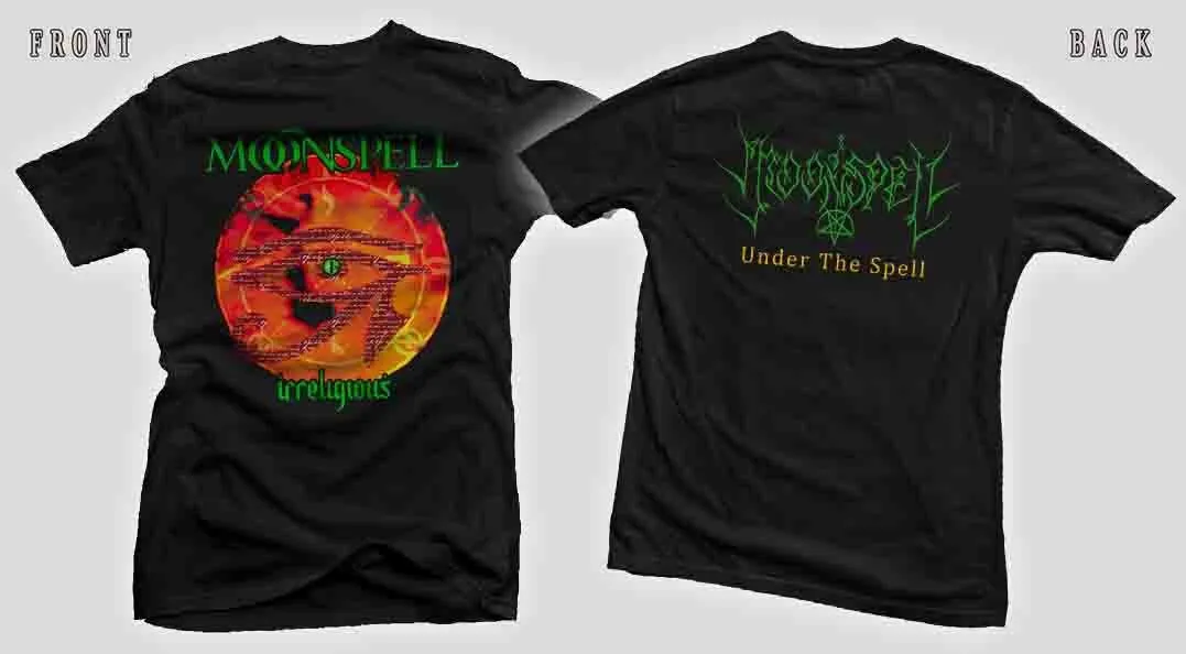 New Dtg / Dtf Printed T-shirt MOONSPEL Irreligious Under