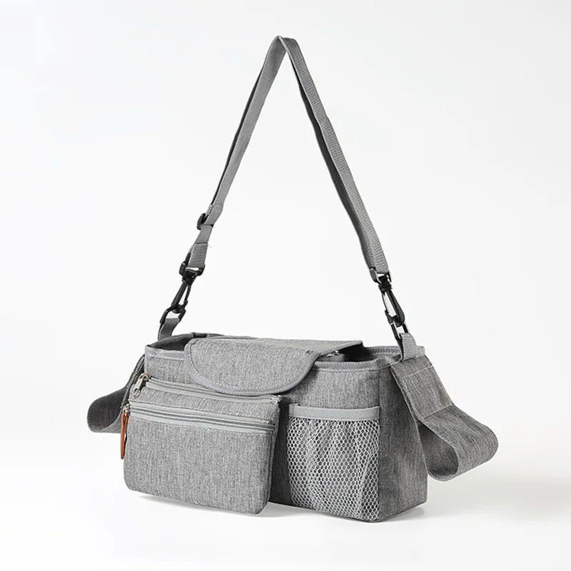 

Cross Border Baby Stroller Hanging Bag Magic Tape Storage Basket Stroller Mommy Shoulder Bag