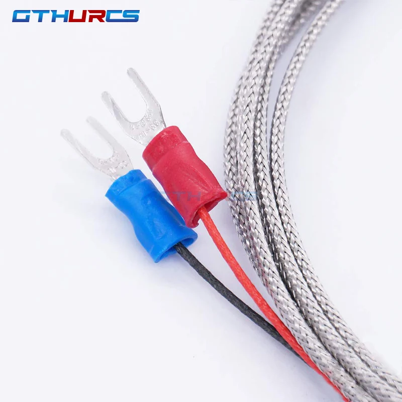 M6 Screw Type K Thermocouple Thread 1m 2m 3m Probe Sensor Temperature Sensor 0-400°C