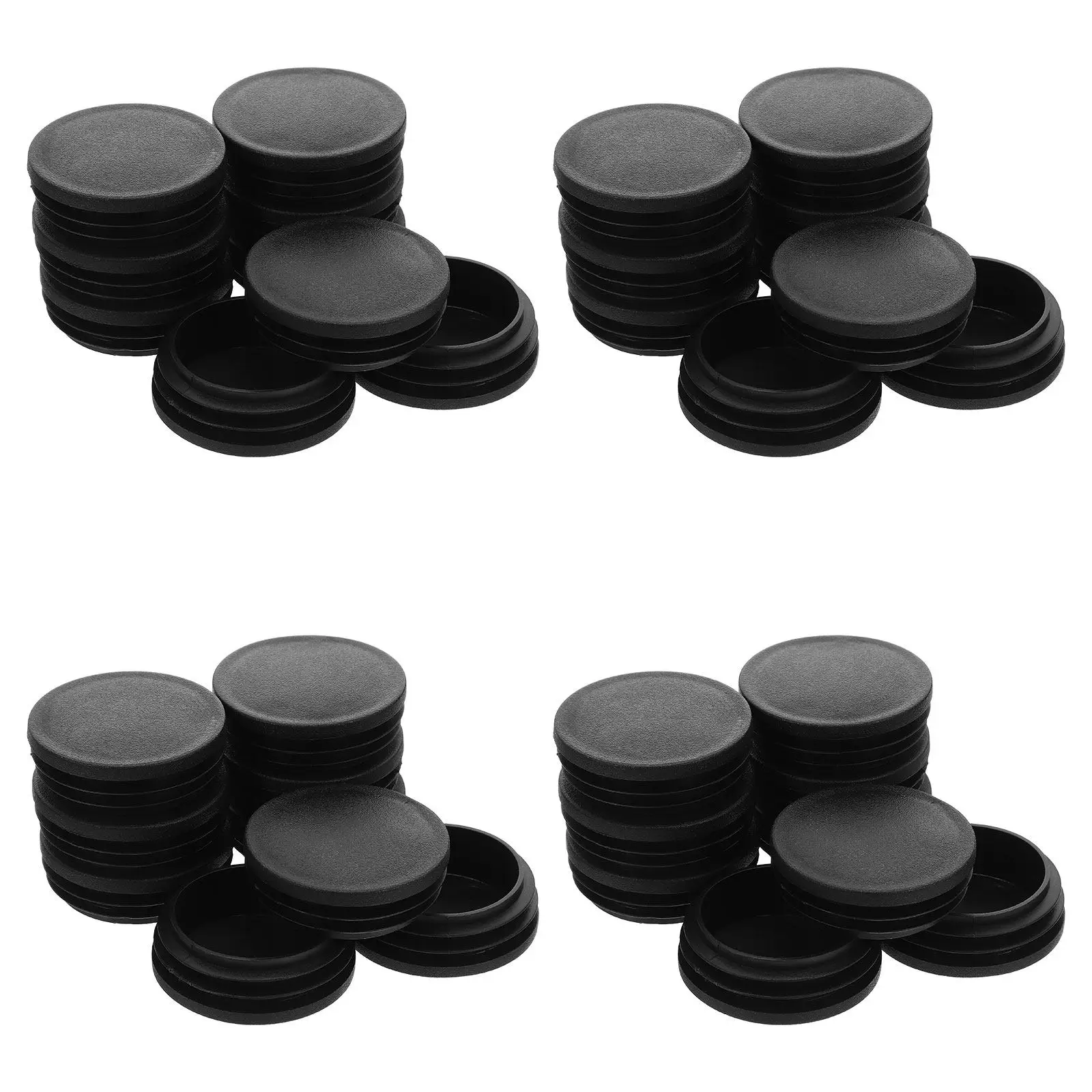 

50 шт. 5-сантиметровые круглые пластиковые заглушки для ножек стульев, универсальные противоскользящие накладки для защиты пола, подходят для металлических и деревянных мебельных ножек