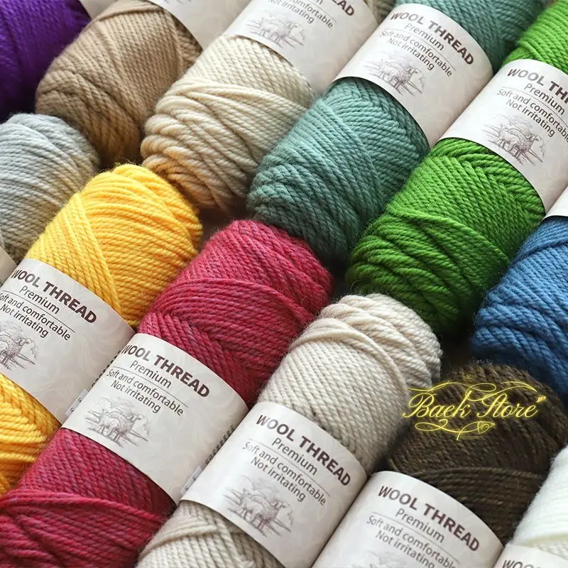 

Stick Needle Thick Wool Yarn Wool Thread Handmade DIY Material Yarn Making Knit Fashion Sweater Outwear Scarf Hat Gloves Balls
