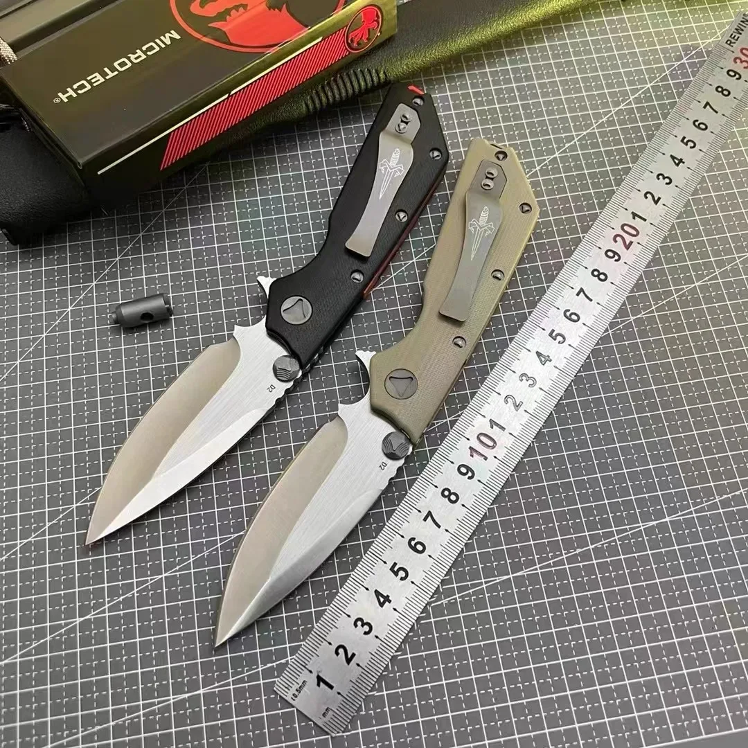 

Microtech -DOC, Outdoor survival Mini knife Camping hunting knife Emergency rescue tool Folding knife Slice sharp paring knife