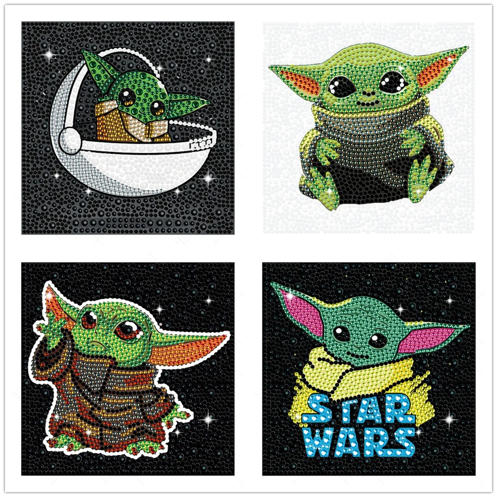 Master Yoda Cartoon Diamond Painting Anime Character Cute DIY Cartoon Figurine New Arrival Birthday Kids Gift