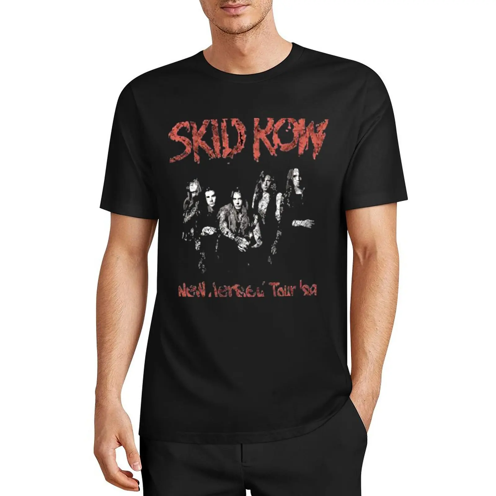 Skid Row Rock Punk Sleaze Heavy Meta Legend Band T-Shirt graphics summer tops animal prinfor boys funny t shirts men