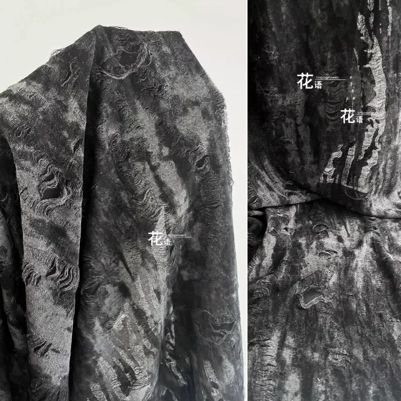 

Tie Dye Knitted Fabric for Washing Making Used Outerwear Fashion Clothing Designer Apparel Diy Sewing Per Meter Cloth Material