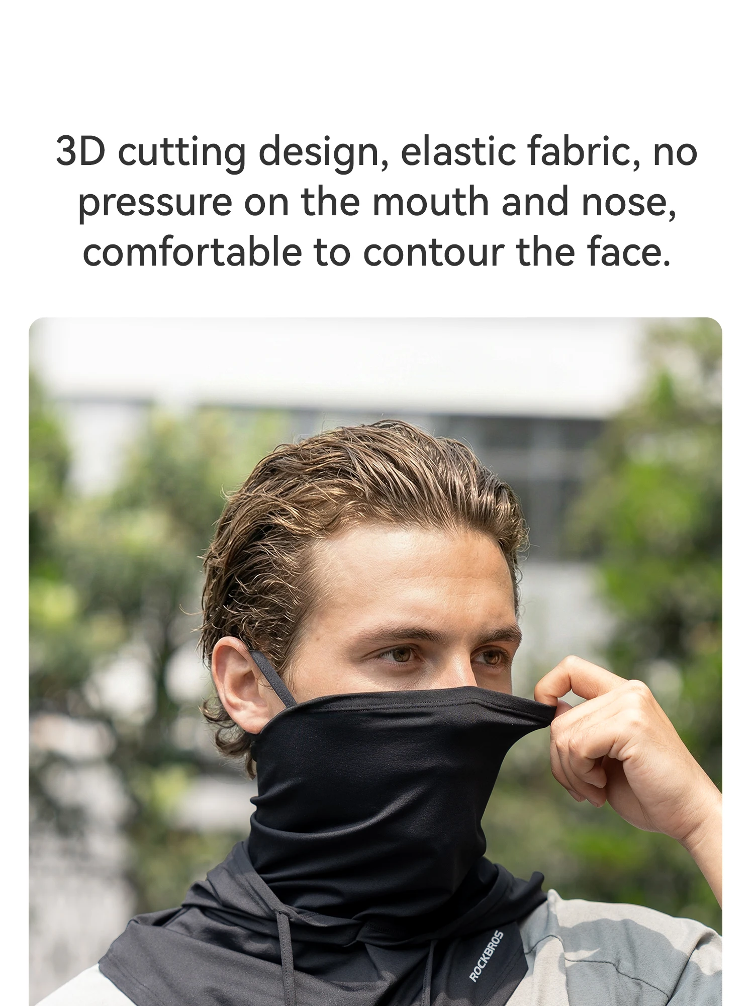 Breathable mask detail