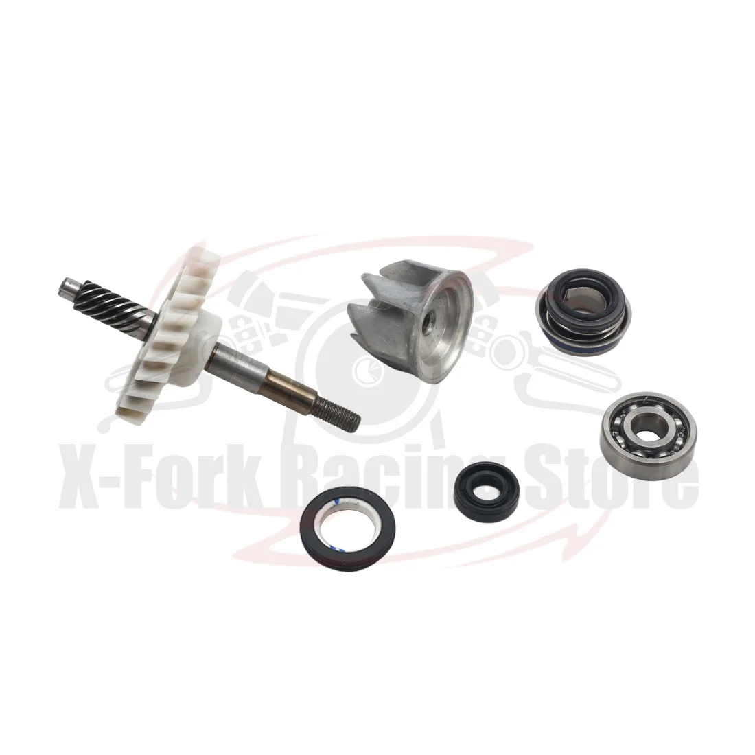 Kit de reparación de bomba de agua, juego de cojinetes de eje impulsor para HONDA NSR250 MC21 1990-1993 1991 1992